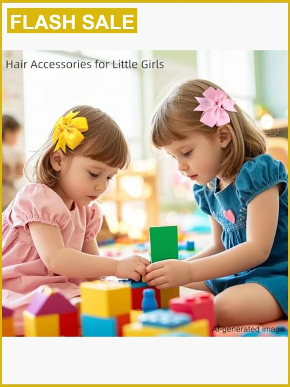 40 Grosgrain Ribbon Pinwheel Hair Bows Alligator Clips for Girls